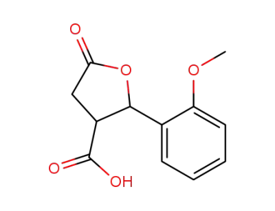 2-(2-methoxyphenyl)-5-oxotetrahydrofuran-3-carboxylic acid