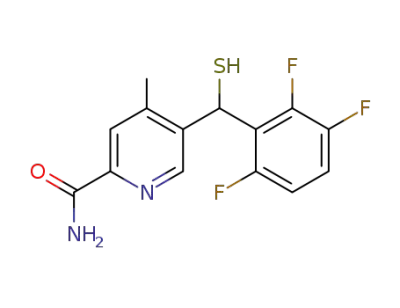 5-[mercapto(2,3,6-trifluorophenyl)methyl]-4-methylpyridine-2-carboxamide