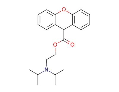 xanthene-9-carboxylic acid-(2-diisopropylamino-ethyl ester)