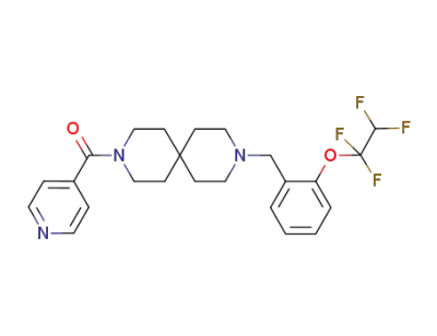 3-isonicotinoyl-9-[2-(1,1,2,2-tetrafluoroethoxy)benzyl]-3,9-diazaspiro[5.5]undecane